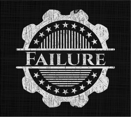 Failure chalkboard emblem
