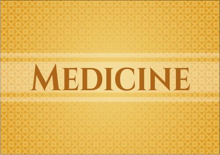 Medicine banner or card
