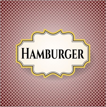 Hamburger banner or card