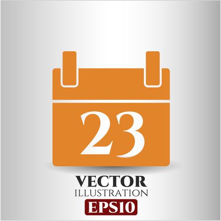 calendar icon vector symbol flat eps jpg app web concept website