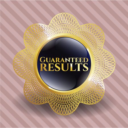 Guaranteed results golden emblem