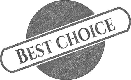 Best Choice emblem with pencil effect