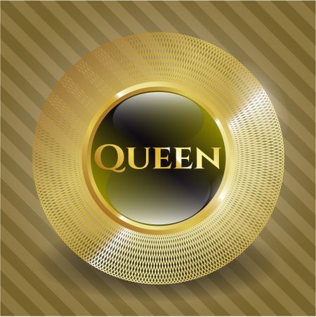 Queen golden badge