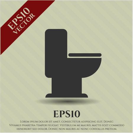 wc toilet icon vector symbol flat eps jpg app web concept