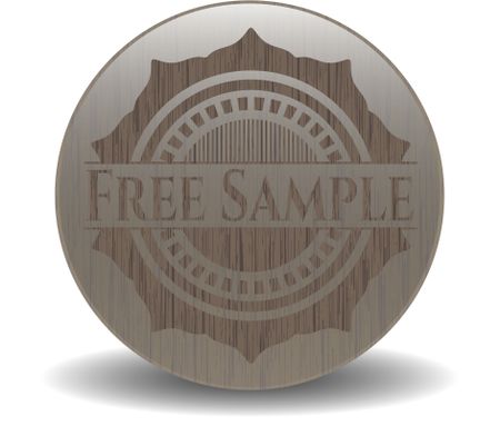 Free Sample vintage wooden emblem