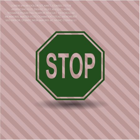 Stop icon or symbol