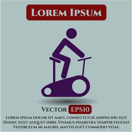 stationary bike icon vector symbol flat eps jpg app