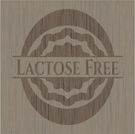 Lactose Free wood signboards