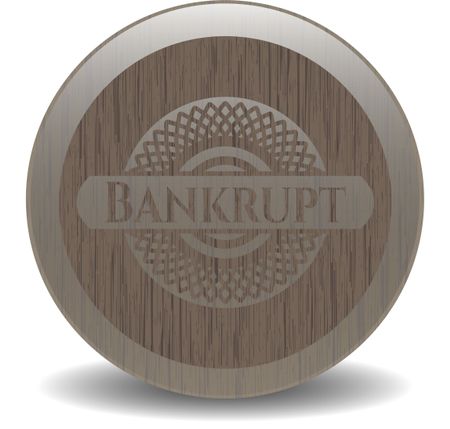 Bankrupt wood signboards