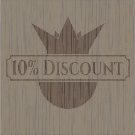 10% Discount wood signboards