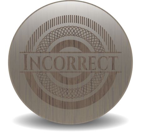 Incorrect wood icon or emblem
