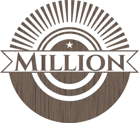 Million realistic wood emblem