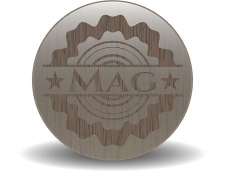 Mag vintage wooden emblem