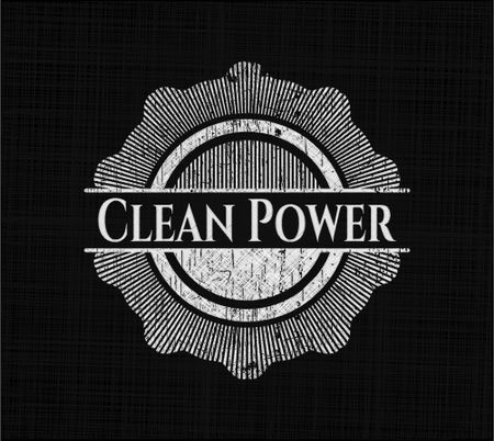 Clean Power with chalkboard texture