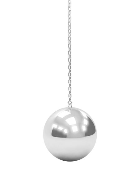 illustration of a sphere chain isolated over a white background