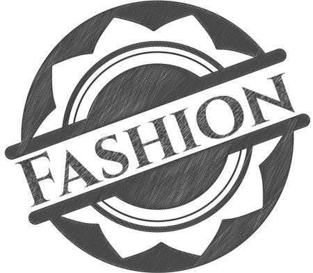 Fashion pencil strokes emblem