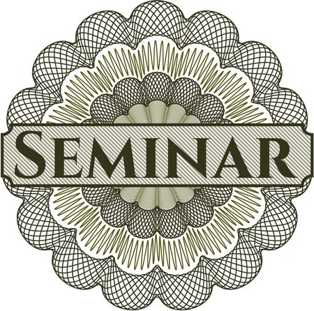 Seminar rosette (money style emplem)