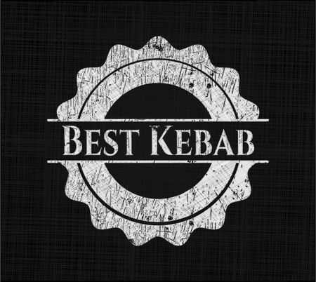 Best Kebab written with chalkboard texture