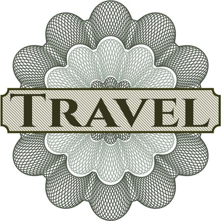 Travel rosette (money style emplem)