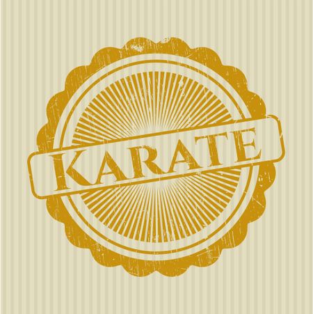Karate with rubber seal texture