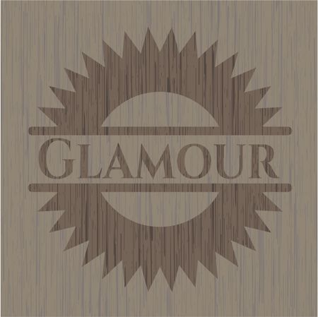 Glamour wood icon or emblem
