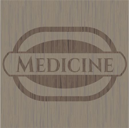 Medicine retro style wood emblem