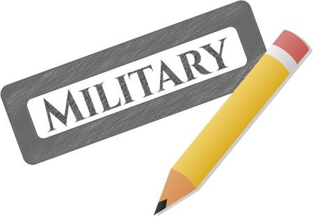 Military pencil emblem