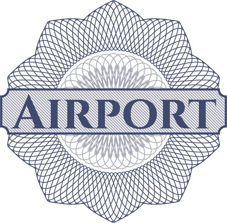 Airport rosette or money style emblem