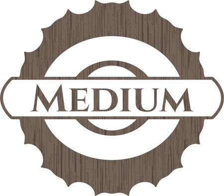 Medium retro wood emblem