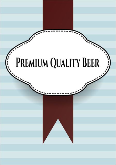 Premium Quality Beer colorful card