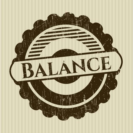 Balance rubber grunge texture seal