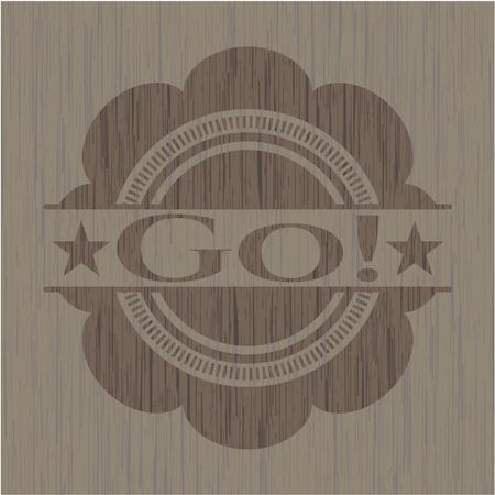 Go! retro wood emblem