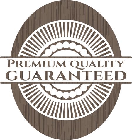 Premium Quality Guaranteed retro wood emblem