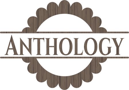 Anthology retro wooden emblem