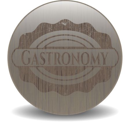 Gastronomy vintage wood emblem