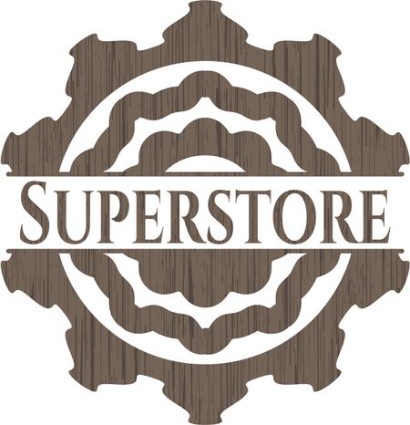 Superstore realistic wood emblem