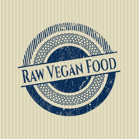 Raw Vegan Food rubber stamp