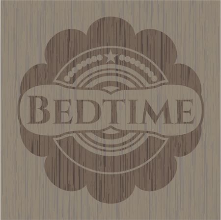 Bedtime wooden emblem