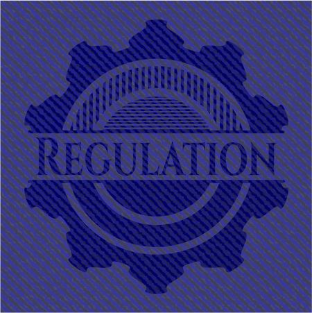 Regulation with denim texture