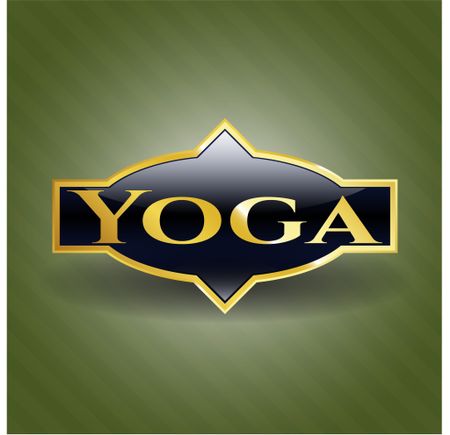 Yoga gold shiny emblem
