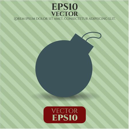 bomb icon vector symbol flat eps jpg app web concept website