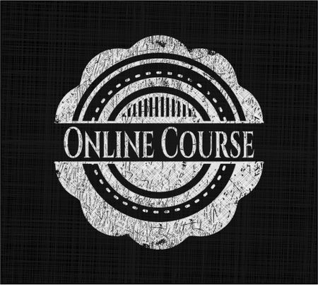 Online Course written on a blackboard