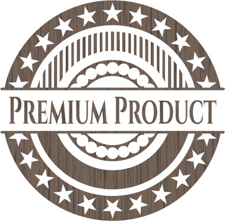 Premium Product wood emblem