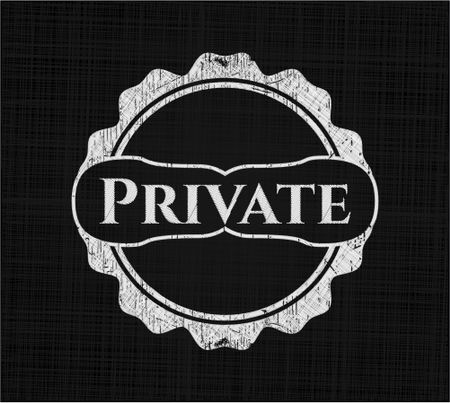 Private on blackboard