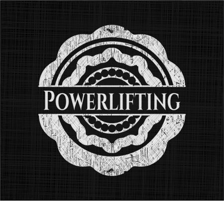 Powerlifting on blackboard