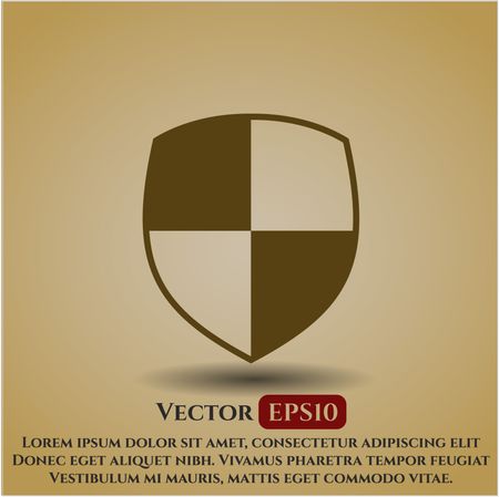 shield safety icon vector symbol flat eps jpg app