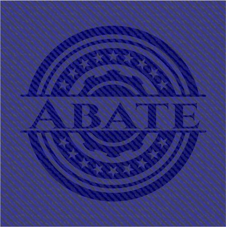 Abate emblem with jean texture