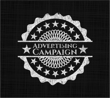 Advertising Campaign chalkboard emblem