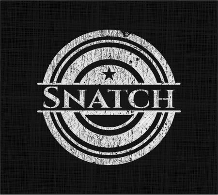 Snatch with chalkboard texture