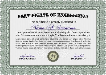 certificate template eps10 jpg of achievement diploma vector illustration design completion